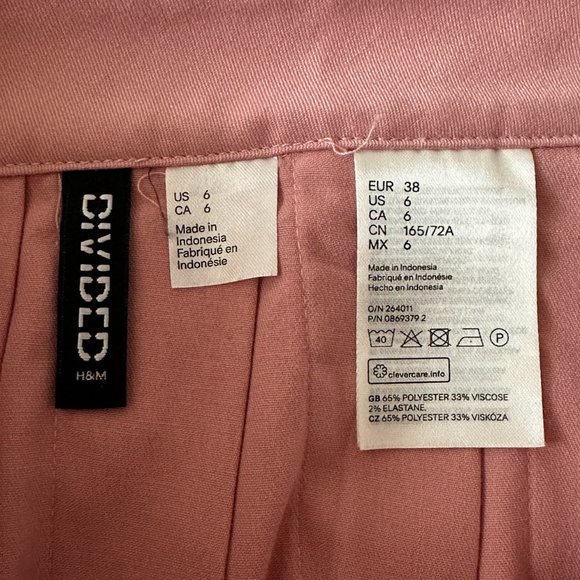 H&M Pink Pleated Skirt (Medium) - Picture 4 of 6